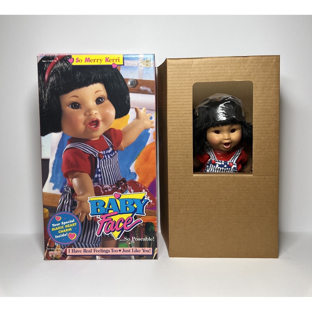 Vintage 1991 Galoob Baby Face So Merry Kerri #17 NIOB Rare Original Outfit HTF